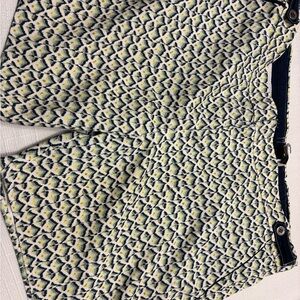 Parke &‎ Ronen Geometric Yellow and Blue Shorts